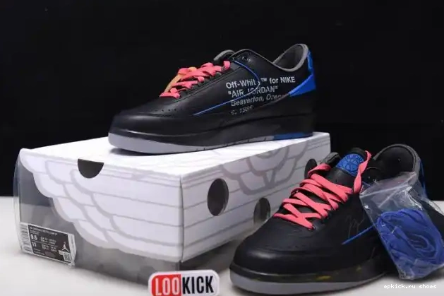 Cheap Blue DJ4375-004 Retro Off-White Jordan Low Black SP 2 0611